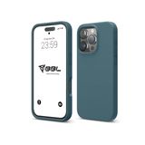 Babilden iPhone Kılıf İnce Sıvı Silikon 3 Katmanlı Tam Kaplamalı Yumuşak Jel Kauçuk Kılıf Kapak, Çam Yeşili (iPhone 16 Pro Max 44)