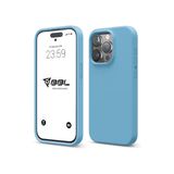 Babilden iPhone Kılıf İnce Sıvı Silikon 3 Katmanlı Tam Kaplamalı Yumuşak Jel Kauçuk Kılıf Kapak, Deniz Mavisi (iPhone 11 Pro Max 13)