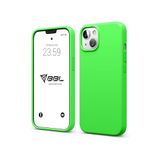 Babilden iPhone Kılıf İnce Sıvı Silikon 3 Katmanlı Tam Kaplamalı Yumuşak Jel Kauçuk Kılıf Kapak, Fosfor Yeşil (iPhone 15 Plus 14)