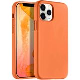 Babilden iPhone Kılıf İnce Sıvı Silikon 3 Katmanlı Tam Kaplamalı Yumuşak Jel Kauçuk Kılıf Kapak (Turuncu, iPhone 13 Pro Max)