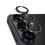 Babilden Samsung A35 / A55 İle Uyumlu Kamera Lens Koruyucu Alüminyum Alaşım Çerçeveli Telefon Lensi Temperli Cam Koruma (Siyah)