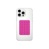 Babilden Telefon Arkasına Yapışan Silikon Vantuzlu Kılıf Tutucu Araç Makyaj Mutfak Ayna Duvar İçin Ahtapot Vakumlu (Koyu Pembe (Çift Taraflı))