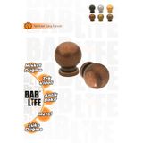 bablife Küçük Misket Düğme Antik Bakır 22mm Çapında Çekmece Dolap Mobilya Kulpları