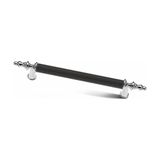 Bablife Kumru Retro Mat Siyah Krom Lüks Çekmece Dolap Mobilya Kulpları - 256 mm