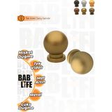 Bablife Mat Altın Küçük Misket Küre Düğme 25 mm Çapında Çekmece Ve Dolap Kulpları - Tek Delikli