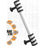 Bablife Napoli 128MM Beyaz Siyah Metal Lüks Çekmece Dolap Mobilya Kulpları Tüm Renk Seçenekleriyle - Beyaz - Siyah - 128 mm