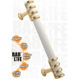 Bablife Napoli 160MM Beyaz Altın Metal Lüks Çekmece Dolap Mobilya Kulpları Tüm Renk Seçenekleriyle - Beyaz - Gold - 160 mm