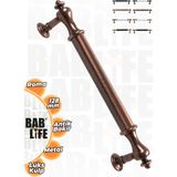 Bablife Roma 128MM Antik Bakır Lüks Modern Çekmece Dolap Vestiyer Mobilya Kulpları - 128 mm