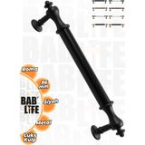 Bablife Roma 96MM Mat Siyah Lüks Modern Çekmece Dolap Vestiyer Mobilya Kulpları - 96 mm