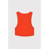 Babokah Halter Yaka Crop Fitilli Atlet - Açık Kırmızı - S