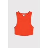 Babokah Halter Yaka Crop Fitilli Atlet - Açık Kırmızı