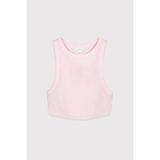 Babokah Halter Yaka Crop Fitilli Atlet - Pembe