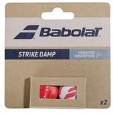 Babolat - 2'li Set Strike Damp Model Grip, Pure Strike Model Raketler, Kırmızı Antivibratör, Tek Boyut, Maksimum Titreşim , Tenis Aksesuarı