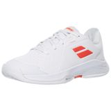 Babolat Kız G, tenis ayakkabısı Propulse JR AC B, kalın EVA sönümleme, optimum tutuş için Michelin taban, genç yarışmacılar için geliştirilmiştir, Beyaz mercan, 33 EU