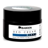 Baboon Doğal Deo Krem – Nane ve Okaliptus Kokulu Unisex Deodorant, 30 ml, Ter Kokusuna Karşı 24 Saat Etkili Koruma