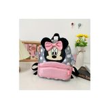 BABUN are Figürlü Mini Mouse Kız Çocuk Anaokulu Çantası Kreş Çantası Mini Sırt Çantası Puantiyeli Hafif Günlük Okul Çantası Fermuarlı Sevimli Tasarım 27x23x8 cm Pembe Kırmızı