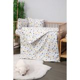 Baby %100 Pamuk Astronot Bebek Nevresim Takımı - Gri - 70 x 120 cm