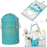 Baby 3 Lü Set -Yeni Doğan Set (Bebek Oyuncak-Kirli Sepeti, Bakım Çantası, A - Mavi