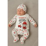 Baby 3'lü Bebek Takımı - Beyaz - 0 - 6 Ay