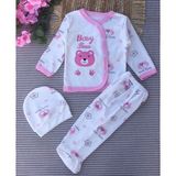 Baby 3'lü Yenidogan Bebek Takımı - Beyaz - 0 - 6 Ay
