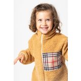 Baby Animals Peluş Kuzu Fermuarlı Kışlık Unisex Kız Erkek Bebek Çocuk Mont Kaban Hırka Ceket
