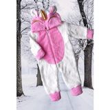 Baby Animals Welsoft Peluş Fermuarlı Kışlık Unisex Kız Erkek Bebek Uyku Tulumu Bebek Tulumu Çocuk Tulumu - Pembe - 1 - 1,5 Yaş