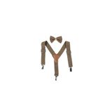 Baby Bakkal Kahverengi Çocuk Papyon Askı Set (1-8) Yaş