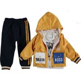 Baby Bakkal Yağmurluk + Body + Alt 3 Parçadan Oluşan Bebek Takımı - 6 - 9 Ay - Sarı