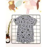 Baby Bonta Babybonta Panda Baskılı Tulum 1-3 Yaş - 1 Yaş - Gri