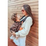 Baby Boroosh Bebekle Büyüyen %100 Pamuklu 0-4 Yaş Kahverengi New Age Ergonomik Bebek Kangurusu