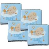 Baby Boy Yazılı Sargılı Çikolata - 48 Adet Mavi - 500 gr