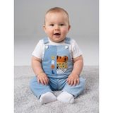 Baby Buu Erkek Bebek Kaplan Nakışlı Salopet Takım - 18 - 24 Ay - Turuncu