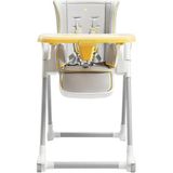 Baby Care Katlanabilir Sarı Bebek Mama Sandalyesi, 5 Kademe, 6 Ay-3 Yaş - Gri
