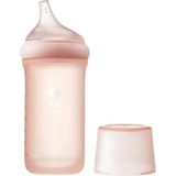 Baby Care Nopayon Pro Geniş Ağızlı Biberon 6-12 Ay, Pembe - 160 ml - Turuncu