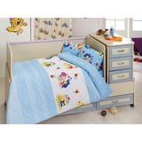 Baby Class Bebek Çocuk Nevresim Takımı 100 x 150 Bbk-Happy-Mavi Mavi - Renkli - 100 x 150 cm