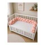 Baby Clime 250 cm Örgü Beşik Koruyucu 3 Kenar Örgü Korumalık - Bebek Beşiği Koruyucu