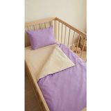 Baby Clime 3 Parça Bebek Nevresim Takımı - 90X130 Yorgan Kılıfı, Yastık Kılıfı ve Çarşaf - Mor - 90 x 130 cm