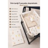 Baby Clime 45x85 Bebek Uyku Seti - Beşik Hariç - Sallanır Portatif Beşik Uyku Seti