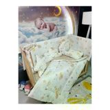 Baby Clime 60x120 Bebek Uyku Seti - Cibinliksiz - Ay Bulut Yıldız (MOBİLYA BEŞİK HARİÇ) USR-60120-1.