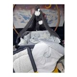 Baby Clime 70x110 Nakışlı Bebek Uyku Seti Isimli - Lüks Cibinlik Ve Aparat - Başak Buğday Motifli USN-70110-LCİB-1.