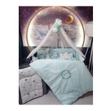 Baby Clime 70x110 Nakışlı Isimli Bebek Uyku Seti 18 Parça - Lüks Cibinlik Ve Aparat - Tavşan USN-70110-LCİB-3.