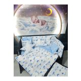 Baby Clime 70x120 Bebek Uyku Seti - Cibinliksiz - Ay Bulut Yıldız (PARK BEŞİK HARİÇ) USR-70120-1.
