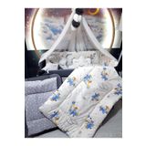 Baby Clime 70x120 Bebek Uyku Seti - Lüks Cibinlik Ve Aparat Dahil - Uçak Desenli USR-70120-LCİB-1.