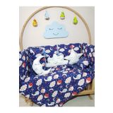 Baby Clime 70x130 Bebek Uyku Seti - Cibinliksiz - Ay Bulut Yıldız (MOBİLYA BEŞİK HARİÇ)