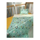 Baby Clime USP-90120-4LÜ 90X120 Pazen Uyku Seti 4'lü - Yeşil Hardal (Yumuşacik Bebek Battaniyesi, Çarşaf Ve Kilifli Yastik)