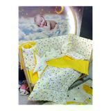 Baby Clime USR-60120-1. 60X120 Bebek Uyku Seti - Cibinliksiz - Ay Yıldız Desenli (Mobilya Beşik Hariç)