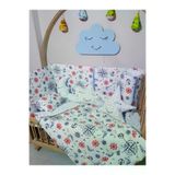 Baby Clime USR-60120-1. 60X120 Bebek Uyku Seti - Cibinliksiz - Pusula Desenli (Mobilya Beşik Hariç)
