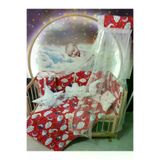 Baby Clime USR-60120-CİB-1. 60X120 Bebek Uyku Seti - Cibinlik Ve Aparat - Kırmızı Bulut Yıldız Desen