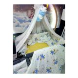 Baby Clime USR-70110-LCİB-1. 70X110 Bebek Uyku Seti - Lüks Cibinlik Ve Aparat Dahil - Uçak Desenli