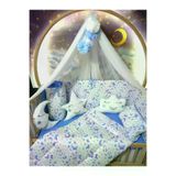 Baby Clime USR-70130-LCİB-1. 70X130 Bebek Uyku Seti - Lüks Cibinlik Ve Aparat Dahil - Kelebek Desenli